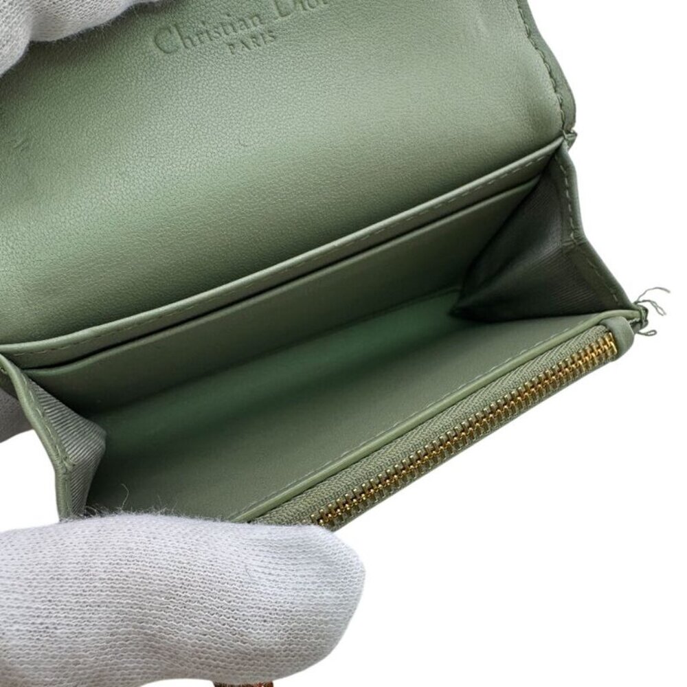 Dior Gricine Wallet Bifold Green - Picture 8 of 8